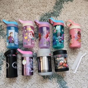 Colorful Kids' Water Bottles and Thermos Set